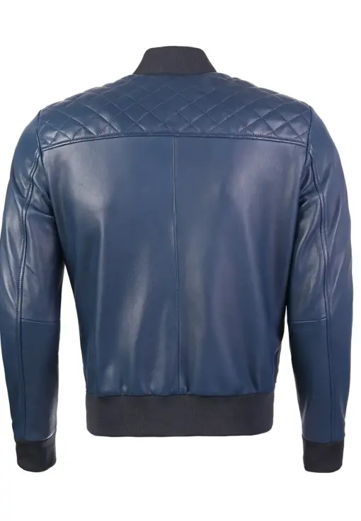 mens-navy-blue-bomber-faux-leather-jacket