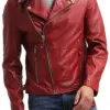 mens-red-faux-leather-slim-fit-biker-jacket