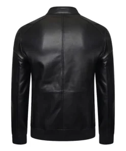 mens-regular-fit-black-bomber-faux-leather-jacket