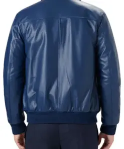 mens-shirt-collar-blue-faux-leather-bomber-jacket