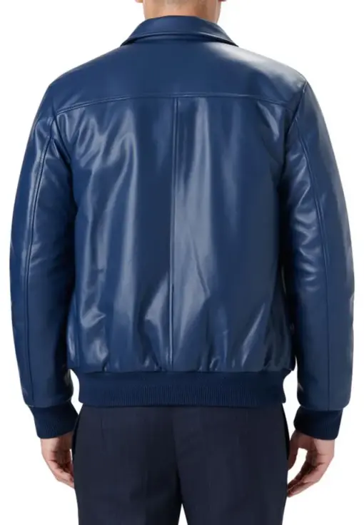 mens-shirt-collar-blue-faux-leather-bomber-jacket