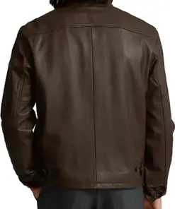 mens-shirt-collar-brown-faux-leather-jacket