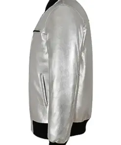 mens-silver-faux-leather-bomber-jacket
