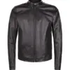 mens-simple-black-faux-leather-biker-jacket