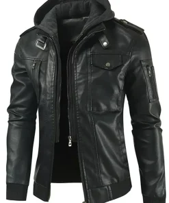 mens-slim-fit-black-faux-leather-bomber-jacket-with-removable-hood