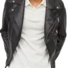 mens-solid-black-faux-leather-biker-jacket