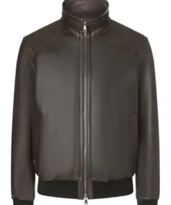 mens-sporty-brown-faux-leather-bomber-jacket