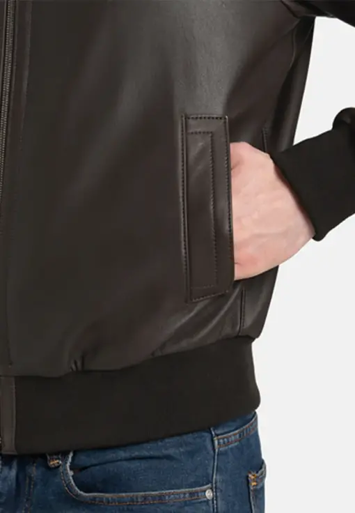 mens-sporty-brown-faux-leather-bomber-jacket