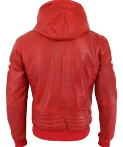 mens-vintage-red-hooded-faux-leather-bomber-jacket