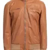 mens-vintage-tan-faux-leather-bomber-jacket