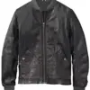 mens-webster-black-faux-leather-bomber-jacket