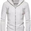 mens-white-faux-leather-hooded-jacket