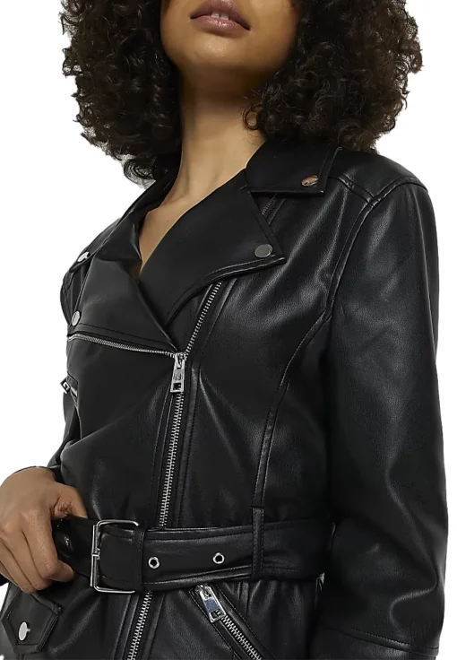 womens-belted-black-faux-leather-biker-jacket