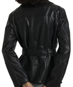 womens-belted-black-faux-leather-biker-jacket