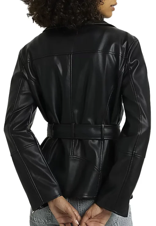 womens-belted-black-faux-leather-biker-jacket