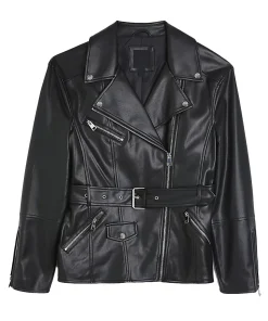 womens-belted-black-faux-leather-biker-jacket