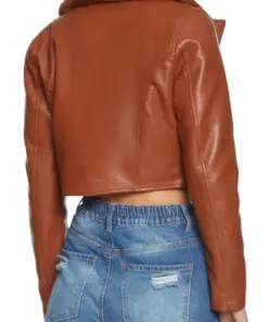 womens-brown-faux-leather-fur-collar-moto-jacket