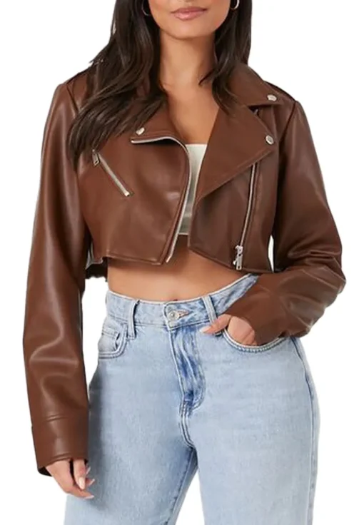 womens-brown-faux-leather-moto-cropped-jacket