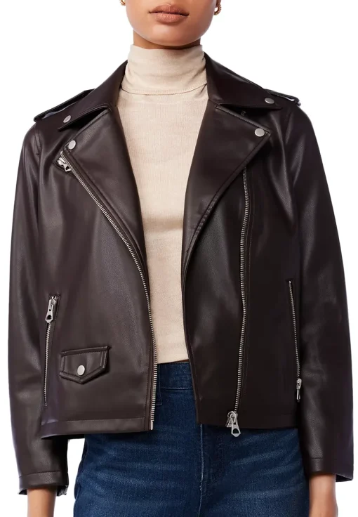 womens-brown-moto-faux-leather-jacket