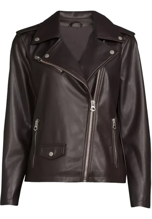 womens-brown-moto-faux-leather-jacket
