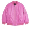 womens-pink-bomber-faux-leather-jacket