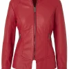 womens-red-faux-leather-split-jacket