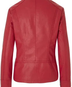 womens-red-faux-leather-split-jacket