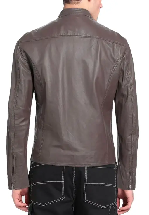 mens-band-collar-biker-brown-faux-leather-jacket
