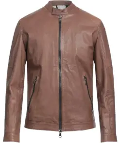 mens-band-collar-brown-faux-leather-biker-jacket