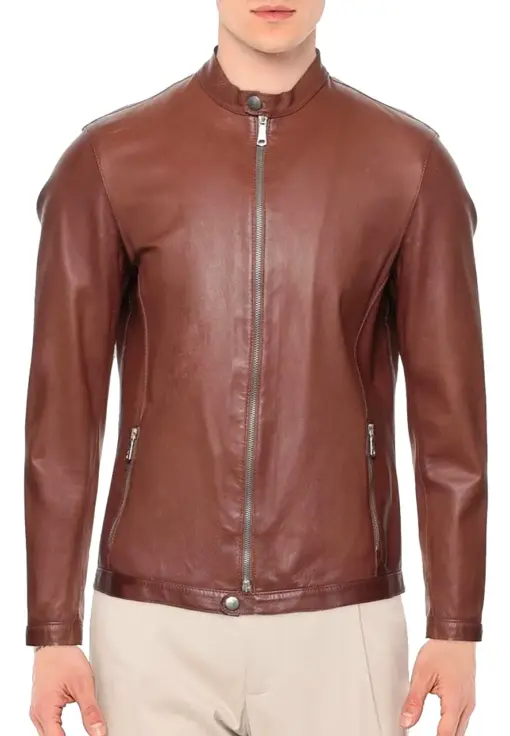 mens-biker-band-collar-brown-faux-leather-jacket