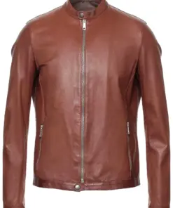 mens-biker-band-collar-brown-faux-leather-jacket