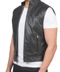 mens-black-motorcycle-faux-leather-vest