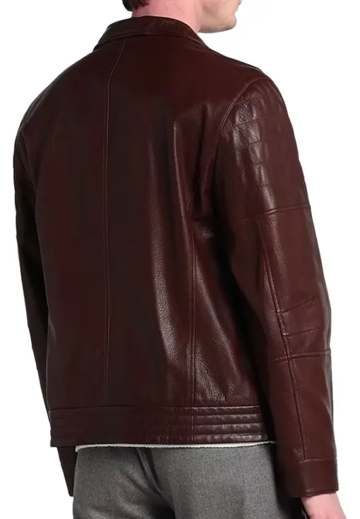 mens-chocolate-brown-faux-leather-biker-jacket