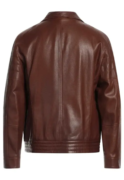 mens-chocolate-brown-faux-leather-biker-jacket