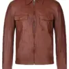 mens-classic-brown-faux-leather-jacket