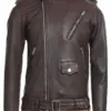 mens-lapel-collar-brown-faux-leather-jacket