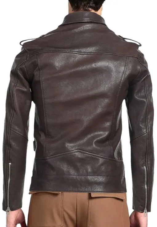 mens-lapel-collar-brown-faux-leather-jacket