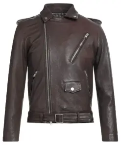mens-lapel-collar-brown-faux-leather-jacket