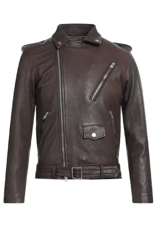 mens-lapel-collar-brown-faux-leather-jacket