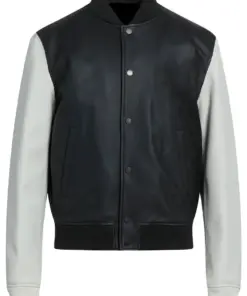 mens-long-sleeve-faux-leather-black-bomber-jacket