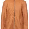 mens-plain-camel-faux-leather-jacket