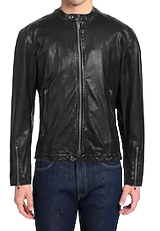 mens-round-collar-black-faux-leather-biker-jacket