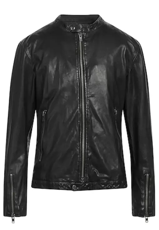 mens-round-collar-black-faux-leather-biker-jacket