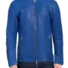 mens-round-collar-blue-faux-leather-bomber-jacket