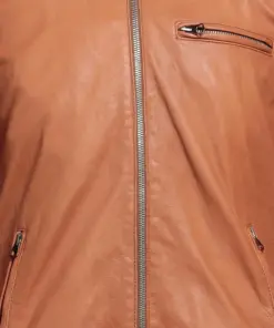 mens-stand-collar-brown-faux-leather-biker-jacket