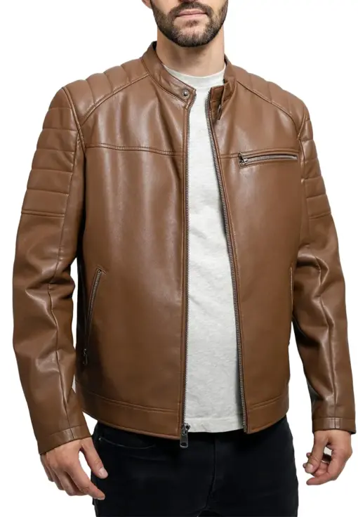 mens-vegan-brown-faux-leather-biker-jacket