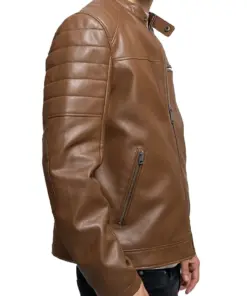 mens-vegan-brown-faux-leather-biker-jacket