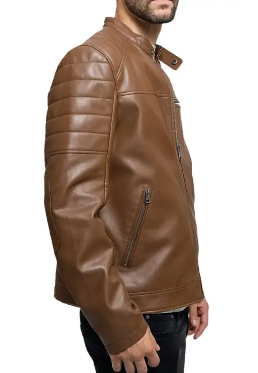 mens-vegan-brown-faux-leather-biker-jacket