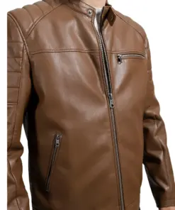 mens-vegan-brown-faux-leather-biker-jacket