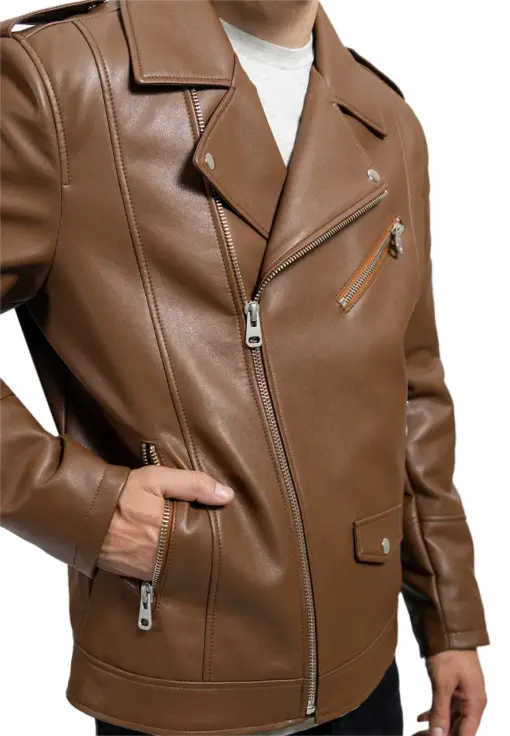 mens-vegan-brown-faux-leather-jacket